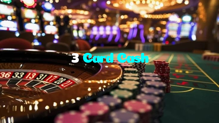 3 Card Cash casino presented on mobile device in Pakistan with slots and live games